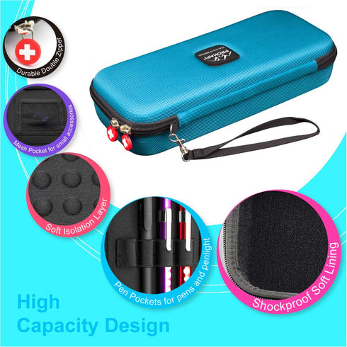 Hard Stethoscope Case, Large Carrying Case with ID Slot, Compatible with 3M Littmann/ADC/Omron/MDF Stethoscope