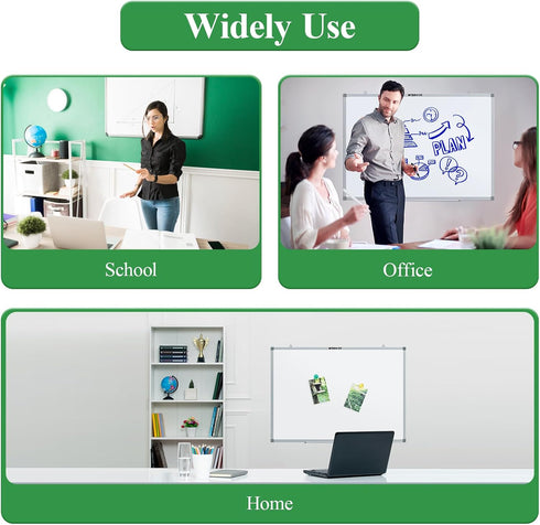 M&G White Board Dry Erase Board 28" x 20", Magnetic Whiteboard for Wall with Markers, Magnets, and Eraser