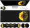 Gaming Black Mouse Pad + Keyboard Wrist Rest XL Large Mouse Mat, Sunflower Christian Verse Proverbs 31-25