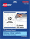 Avery Glossy Clear Round Labels, 2" Diameter, 300 Labels, Print-to-The-Edge, Laser/Inkjet Printable