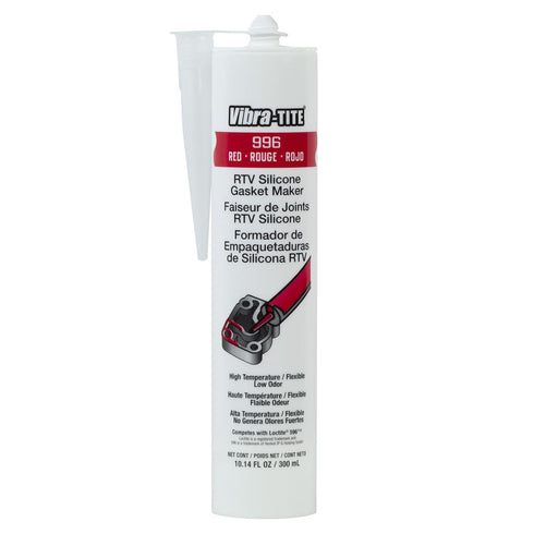 Vibra-TITE 99630 RTV Silicone Gasket Maker, 300 ml Cartridge, Red
