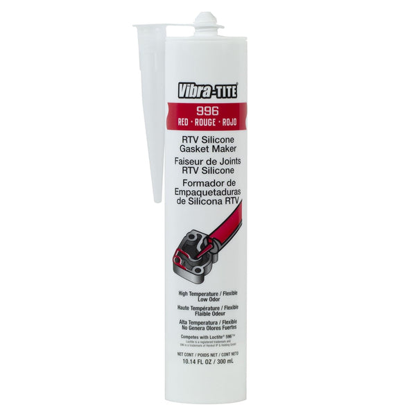 Vibra-TITE 99630 RTV Silicone Gasket Maker, 300 ml Cartridge, Red