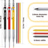 Enhon Mechanical Carpenter Pencils with 36 2mm Refills, Upgrade Pencil with Built-in Sharpener for Woodworking