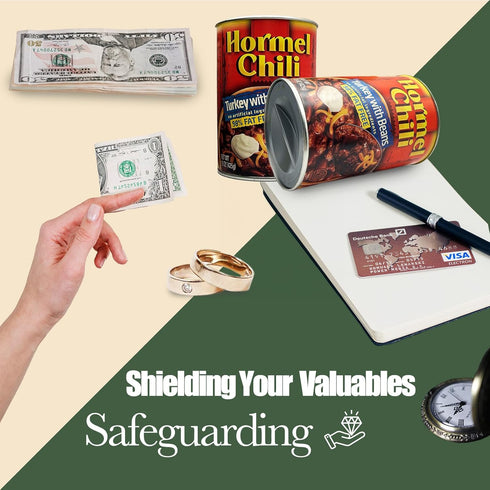 Fake Soup Can Diversion Safe, Keep Valuables Safe - Jewelry, Cash, Coins, Car Keys Storage Home Security