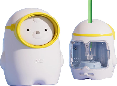 M&G Electric Pencil Sharpener, Portable Battery/USB Dual Power Operated Sharpener for Kids & Students