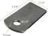 Weld on Steel Tabs, Premium 9 Gauge A36 Hot Rolled Mild Steel, 1-1/4"x2-3/8" with 3/8" Hole