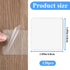 salbsever 120 1.8" Pcs Double Sided Tape Squares, Clear Double Sided Adhesive Pads Heavy Duty Mounting Tapes for Metals