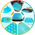 masteymoh 18.5x17.3x1.2 Inches Gel Seat Cushion for Long Sitting, Gel Cushions for Pressure Sores Relief, Cooling Gel