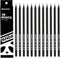 Panda 2B Black Wood Cased Graphite School Pencils, Pack of 12, Pre-Sharpened with Erasers for School, Office