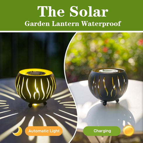 Deco,2026 Solar Lanterns Outdoor Waterproof, Solar Lights for Outside Patio Porch Garden Tabletop Gardening Lovers Mom