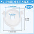 Lekgavd 6 E27 Pcs Lamp Shade Adapter Ring, Plastic Lampshade Reducing Rings Adapter, White Lamp Shade Reducer Ring