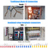 Glarks 360pcs Quick Disconnect Electrical Insulated Spade Fork Ring Solderless Crimp Terminals Connectors Assortment