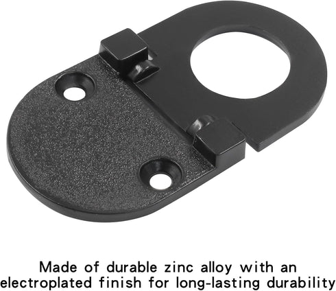 2 Pack Recessed Pull Ring Handles, Black Hidden Drawer Mount Handle, Cabinet Flush Ring Sliding Door Pull Handle