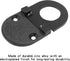 2 Pack Recessed Pull Ring Handles, Black Hidden Drawer Mount Handle, Cabinet Flush Ring Sliding Door Pull Handle