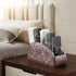 5 YAPISHI All-in-One Leather Brown TV Remote Holder with Compartments Nightstand Desktop Media Player Remote Caddy
