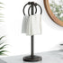 17 Inch Countertops Hoimpro Oil Rubbed Bronze Stainless Steel Free Standing Towel Rack Bar, Double Stand Towel Ring