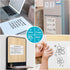 Dry Erase Board Sticker - 8.3''x11.7'' Removable Sheets - Fridge Dry Erase Paper for Wall/Desk/Refrigerator (White-20