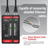 HT812A Ethernet Cable Tester with RJ45 RJ11 Port, Fast/Slow Gear, 60V Continuity Test for CAT5/CAT6