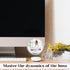 Zyghjort 2 Pack 2.3" Desk Mirror Office Cubicle, Small Adjustable Round Mirror to See Behind You, Fits PC Monitors