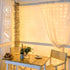 600 20Ft 10Ft echosari LED Curtain Lights Plug in, x Connectable Dual Color Changing Fairy Lights Curtain Outdoor