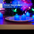 24 Pack LANKER Flameless Led Tea Lights Candles, Flickering Blue Battery Operated Electronic Fake Candles, Decorations