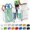 Multiuse Caddy Organizer with Handle, Portable Divided Plastic Tote Bin - Art
