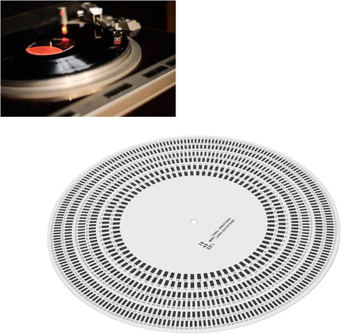 Turntable Strobe Disc, Stroboscope Mat for Rotational Speed Detection, Calibration Disc for Record Player