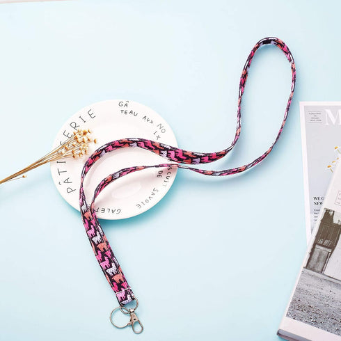 Llama Gifts Keychain ID Badge Holder Cotton Fabric Lanyard for Preschool Teacher & Coworker Gift for Her & Boss