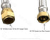 EZ-Fluid 3/4" Compression x 3/4"FIP x 12" Braided Flexible Stainless Steel Water Heater Connector Supply Line, 1-Pack