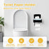 Baooery Toilet Paper Holder with Shelf, Toilet Paper and Wipes Holder, Wipes Dispenser and Storage, Stainless Steel