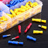 Glarks 300pcs Insulated Quick Splice Female/Male Bullet Crimp Terminals Connectors Assortment Kit