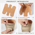 HOMIEAZICOZI 2-Pack Cork Leather Desk Accessories - Stylish Pencil Pen Holder & Makeup Brush Organizer (Champagne Gold)