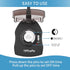Outdoor Timer Outlet, 24 Hour Mechanical Timer for Pool Pump, Outdoor Light Timer Waterproof with 2 Grounded Outlets