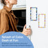 S&O Magnetic Notepads for Refrigerator, 4 Pack Fun Floral Note Pads, 3.5” x 7”, 45 Pages Each