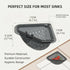 OBUERFP Mount(2pcs) Magnetic Corner Sink Strainer, Sink Strainer Drain Basket with Jumpstart Sale Spout for Kitchen