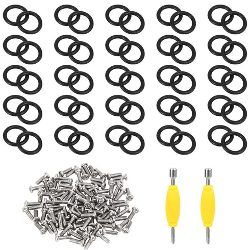Penitue Action Figure Repair Kit: 50 O-Rings, 100 Screws, and 2 Screwdrivers. Vintage