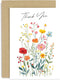 Beautiful Thank You Card for Female Friend - Meadow Flower Artwork Painting