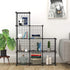 C&AHOME 9-Cube Wire Cube Storage Organizer, Metal, Modular Bookshelf, Ideal for Home, Living Room, Office (Black)