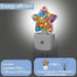 Colorful Stained Glass Dusk to Dawn Star Night Light,Abstract Smart Sensor Nightlight for Bedroom Kitchen Hallway