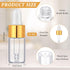 100 Pcs Glass Dropping Bottles Mini Essential Oil Dropper Bottles Empty Sample Vials with Black Cap Tiny Storage Jars with Dropper for Perfumes Cosmetic Liquid Aromatherapy Lab (Clear, 3 ml) by Bokon
