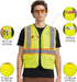 AK A-KSAFETY A-KSAFETY High Visibility Security Vest for Security Guards, Safety Workers, Construction & Men's Work