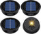 Suggant 4 Pack Solar Light Replacement Top, Replacement Solar Light Parts for Lantern
