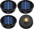 Suggant 4 Pack Solar Light Replacement Top, Replacement Solar Light Parts for Lantern