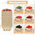 EXJEXJ 30 (30) Pcs Natural Pulp Fiber Berry Basket Small Vented Berry Picking Basket Small Container Holder for Fruits