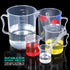 Teenitor Plastic Graduated Cylinder Beaker Set of 5pcs (10ml, 25ml, 50ml, 100ml, 250ml) and 5pcs Plastic Beakers