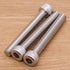 M5-0.8 x 55mm Socket Head Cap Screws, 304 Stainless Steel 18-8, Allen Socket Hex Drive, 15 PCS
