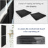 Felt Corkboards for Wall, 6 Pack 12 x 12-1/3" Black Self-Adhesive Cork Board Tiles with 100 Push Pins