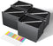 Black Hanging File Folders, Expanding File Organizer, Letter Size, 13 Accordion Pockets, Monthly Tabs, Durable Plastic