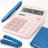 Desktop Calculator, Battery and Solar, Big Buttons Easy to Press for Office, Large Display