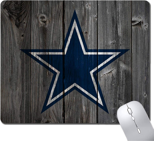 Wood Grain Design Sports Mouse Pad - Non-Slip Rubber Base Mousepad for Computers, Gaming Desk Accessories